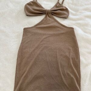 Super Cute Tan  Mini Dress